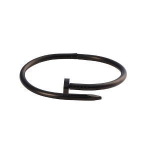 SOHI Women's Onyx Black The Screw Bangle Bracelet - 1 of 4