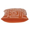 Parkland Collection,Transitional Geometric Orange 14" X 20" Pillow - 3 of 4