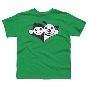 Boy's Design By Humans Doggy Friend By graphicganga T-Shirt - 1 of 3