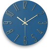 12 inch Silent Wall Clock, Battery Powered Wall Clock Suitable for Home, Office, Kitchen, School, Bedroom, Living Room - 3 of 4