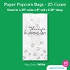 Big Dot of Happiness Thanks for Popping By Popcorn Bags, Party Favor Snack Treats, Free-Standing Individual White Paper Bags - 25 Count - 4 of 4