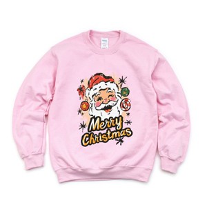 Merry Christmas Santa Wink - Women's Graphic Sweatshirt - 1 of 4