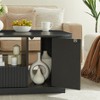 PAGED Oval Coffee Table, Modern Luxury Living Room Tables with Drawers and Storage Compartments, Center Table for Living Room, Office - 4 of 4