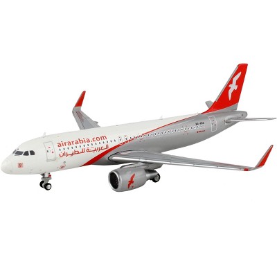 Airbus A320 Commercial Aircraft "Air Arabia" White and Gray with Red Tail 1/400 Diecast Model Airplane by GeminiJets