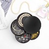 HTUTWOO Jewelry Organizer, Small Jewelry Box Earring Holder for Women Gifts, Jewelry Storage Box 4-Layer Rotatable Jewelry Accessory Storage Tray - 2 of 4