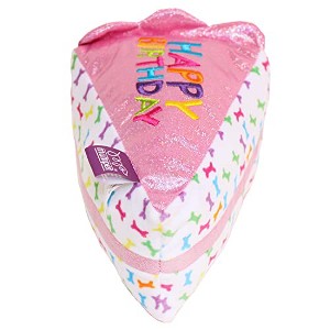 Multipet Birthday Cake Slice Dog Toy, Pink, 6" - 1 of 1