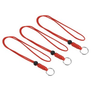 Unique Bargains Keys Whistle ID Card Holder Badge Lanyards with Metal Ring 18" - 1 of 4