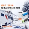VEVOR 100ft Heated Water Hose for RV, Heated Drinking Water Hose Antifreeze to -45°F, Automatic Self-regulating,5/8" I.D. with 3/4" GHT Adapter,Blue - 3 of 4