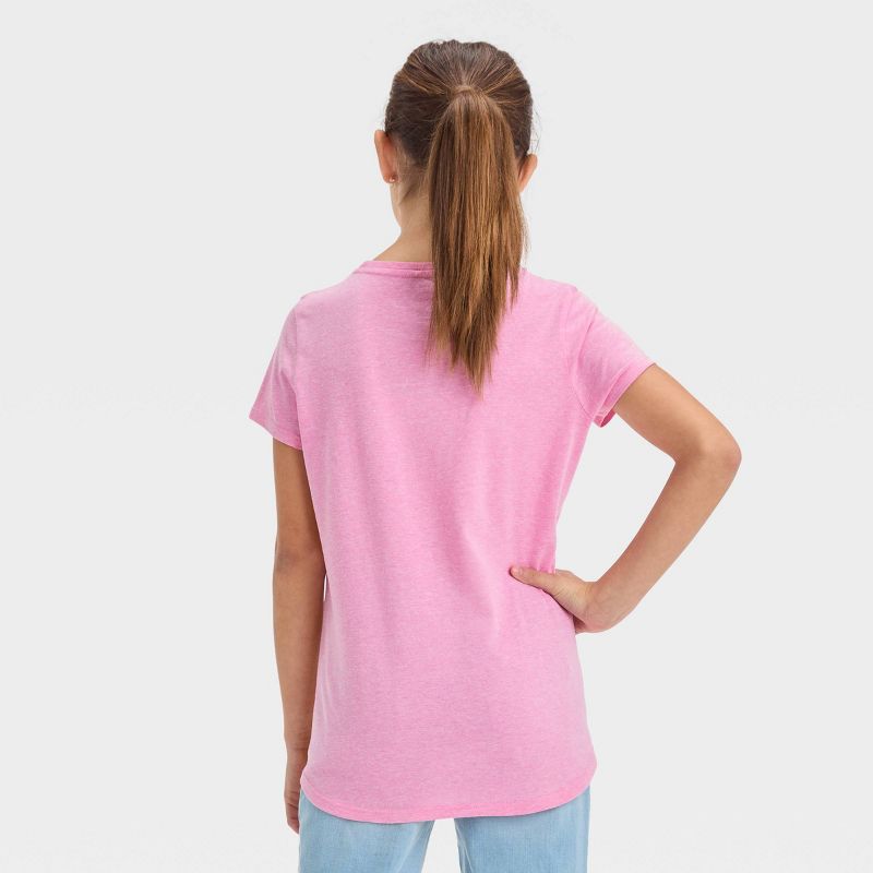 Girls&#39; Polly Pocket Short Sleeve Graphic T-Shirt - Pink, 3 of 4