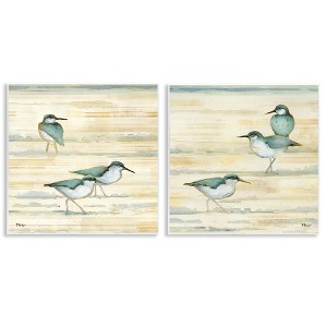 Stupell Industries Sandpipers Abstract Water Shoreline, 12" x 12" - 1 of 4