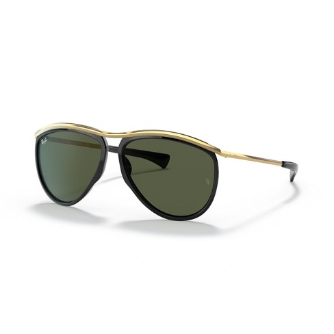 Ray Ban RB2219 59mm Aviator Adult Pilot Sunglasses G 15 Green Lens