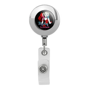Harley Quinn Animated Series Harley Diamonds Metal Chrome Badge ID Card Holder Clip - 1 of 3
