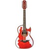 H. Jimenez LBQ4E El Patron Acoustic-Electric Bajo Quinto Transparent Red - 3 of 4