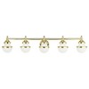 Livex Lighting Oldwick 5 - Light Vanity in  Polished Brass - 3 of 4