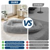 Human Dog Bed, 67” x43” x8” Large Gaint Shared Bed for Adult & Pets, Faux Fur Removable Nap Bed Bean Bag Bed with Pillow - 2 of 4