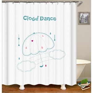 Cloud Dance Shower Curtains for Bathroom Waterproof Fabric Bath Curtain Durable Soft Stylish Bathroom Decor 72x72 Inch - 1 of 1