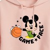 Women's - Disney - Game Face Basketball Cropped Graphic Hoodie - 2 of 3