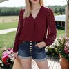 Anna-Kaci Women's Chiffon Blouse Swiss Dot Top - 4 of 4