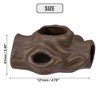 Unique Bargains 4.76x3.27x2.40 Inches Resin Aquarium Hideaway Rock Cave Fish Tank Decoration Brown - 4 of 4