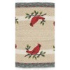 Earth Rugs Festive Cardinal Oval Placemat 13"x19" Farmhouse Holiday Tabletop - 3 of 3