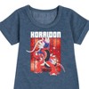 - Pokémon - Koraidon Legend Graphic Short Sleeve Fleece Dress - 2 of 4