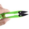 Unique Bargains Sewing Tool Tailor U-Shaped Craft Scissor Green 2 Pcs - image 3 of 3