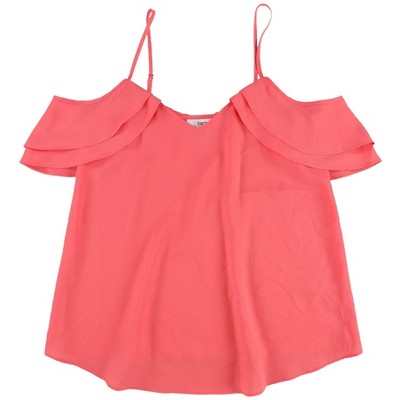 bar III Womens Draped Knit Blouse