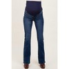 Pinkblush Dark Wash Super High Rise Bootcut Maternity Jeans - 3 of 4