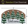 Briarwood Lane Winter Coir Doormat 30x18 Snow Capped Trees For Winter Coir Doormat - 2 of 3