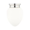 Gideon 1-Light Flush Mount Ceiling Light - Vintage Schoolhouse Glass, Dimmable, Damp Rated - 4 of 4