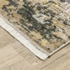 Captiv8e Designs Barcelona Faded Abstract Gold/Black Rug - 3 of 4
