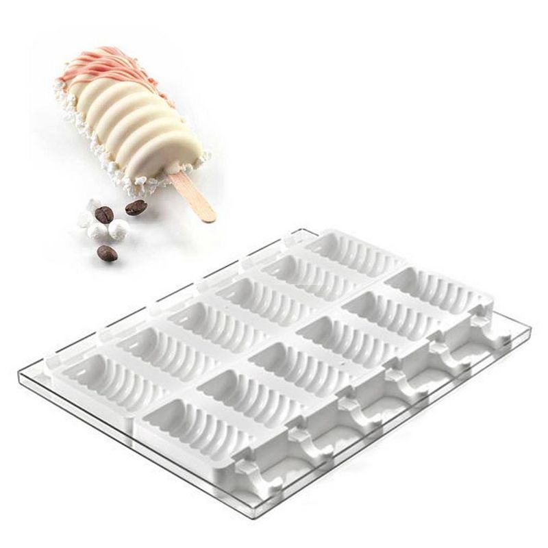 Silikomart Silicone Mold for Ice Cream Pops: Tango Shape, 12 Cavities, 1 of 4