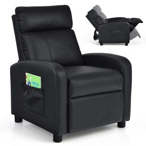 Infans Kids Recliner Chair Adjustable Leather Sofa Armchair w/ Footrest Side Pocket - 1 of 4