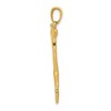 Black Bow Jewelry 14k Yellow Gold 3D Modern Ballet Dancer Pendant - 2 of 4