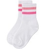 Memoi Kids Ribbed Double-Stripe Cotton-Blend Varsity Crew Socks - 3 of 4