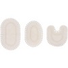 Hampton Crochet Collection Cotton Reversible Tufted Set of 3 Bath Rug Set - Home Weavers - 2 of 4