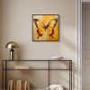 Art Remedy Golden Ochre Butterfly II Elegant Butterfly Wall Art Framed - 2 of 4
