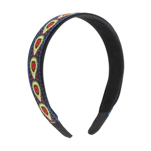 Unique Bargains Women's Embroidery Teardrop Headband 1 Pc - 1 of 4