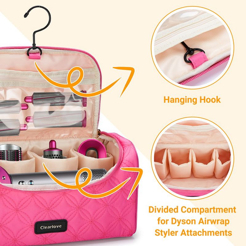 Hair Dryer Bag Barber Carrying Case Barber Tool Bag Hairstylist Traveling Bag, 4 of 8