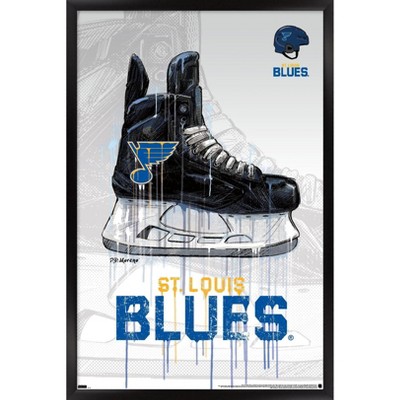 Trends International NHL St. Louis Blues - Drip Skate 21 Framed Wall Poster Prints
