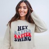 Simply Sage Market Women's Graphic Sweatshirt Batter Batter Swing Stacked - 2 of 3