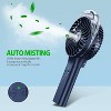 Panergy Portable Handheld Misting Fan, Rechargeable Battery Operated Water Spray Mist Fan for Travel Outdoors Home Office - Blue - 2 of 4