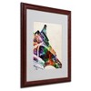 Trademark Fine Art -Michael Tompsett 'Eiffel Tower' Matted Framed Art - 2 of 4