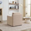 CAVINAS 29.92'' Swivel Accent Chair, 360-Degree Rotating Armchair with Skirted Base and Removable Cushion - 3 of 4