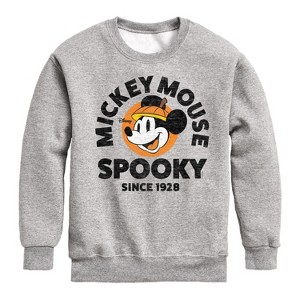 Boys' - Disney - Spooky Since 1928 Graphic Long Sleeve Fleece Sweatshirt - 1 of 4