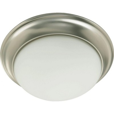 Quorum Lighting 3 - Light Flush Mount in  Satin Nickel