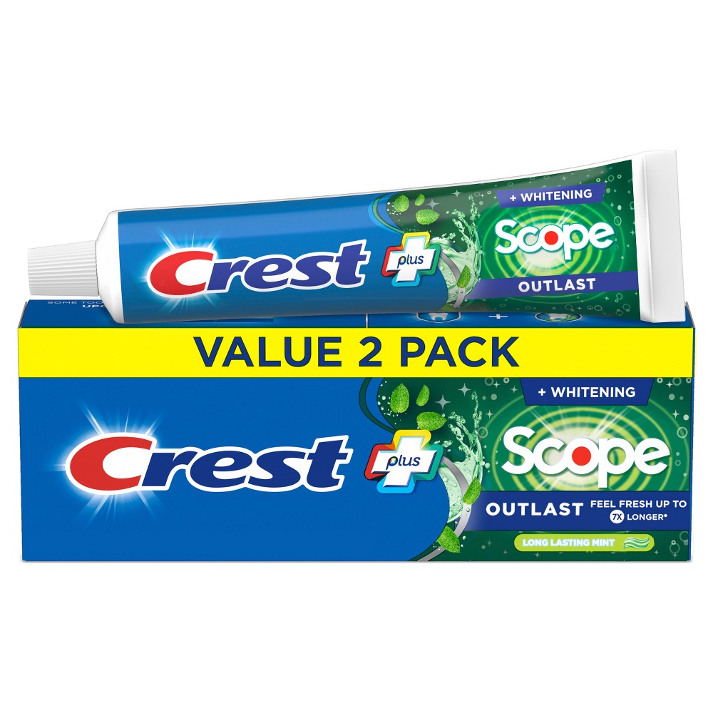 Photos - Toothpaste / Mouthwash Crest + Scope Outlast Complete Whitening Toothpaste, Mint - 5.4oz 