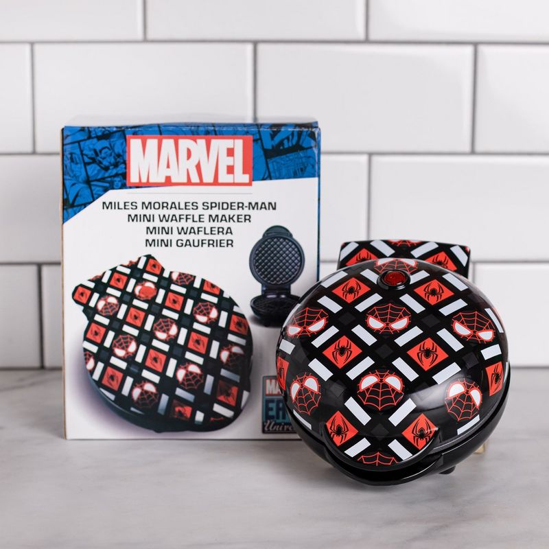 Uncanny Brands Marvel Miles Morales Mini Waffle Maker, 3 of 6