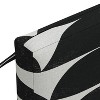 Skyline Furniture 18"x18" Outdoor Chair Cushion Halfmoon Black White: Geometric Pattern, Zippered, Water-Resistant - 3 of 4