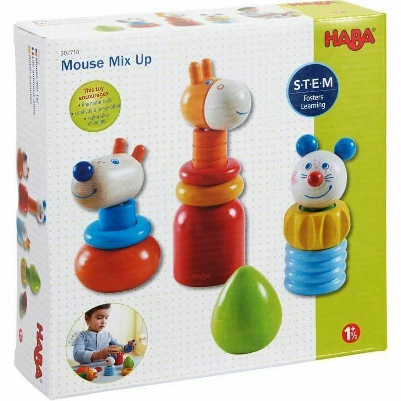 HABA Mouse Mix Up Stacking Toy, 3 of 5